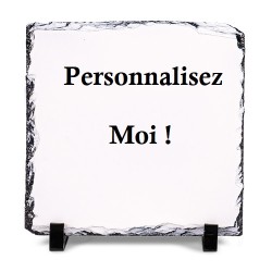 Ardoise carrée personnalisée env 15 x 15 cm